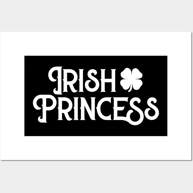 Irish Princess Cute Funny St Patricks Day Wall Art by trendingoriginals